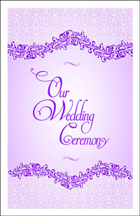 Wedding Program Cover Template 4D - Graphic 8